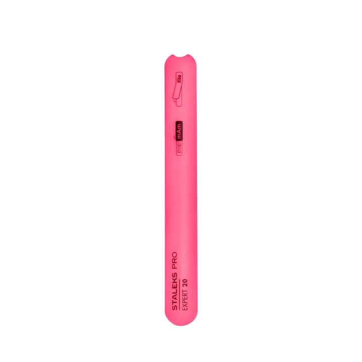 Beveled plastic nail file straight