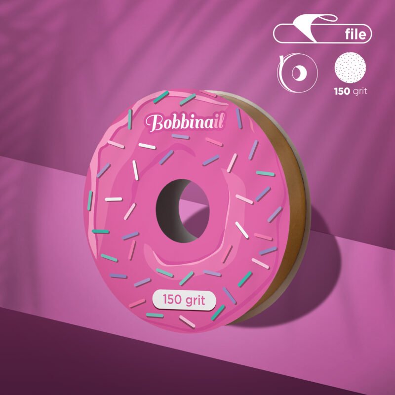 Spare case for nail file refill roll, 150 grit (8 m)