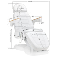 Electric cosmetic chair SILLON Lux 273b 3 motors white