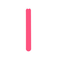 Beveled plastic nail file straight